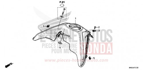 PROTECTEUR SUP. CRF450LK de 2019